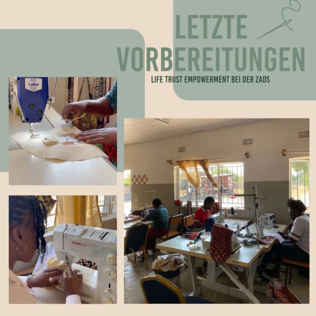 Die Aufregung steigt! Bevor es vom 22. bis zum 24. November nach Lusaka auf die Zambian Art and Design Show geht, geben die Schneiderinnen nochmal alles. 

Diese Jahr sind die Schneiderinnen besonders stolz auf die erste, eigene Modekollektion der Empowerment Schneiderei. Erste Eindrücke der Kollektion kann man schon auf dem Account des Empowerment Design Studios sehen.
@lifetrustempowerment 

#lifetrustsambia #zambiandesign #nachhaltigemode #ethicalfashion